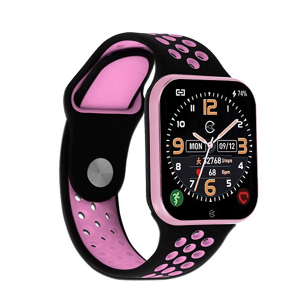 Relogio Champion Smart Watch Inteligente 033 Lançamento Prova D´Agua CH50033R + Pulseira Extra e Garantia de um ano