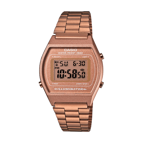 Relógio Casio Feminino Vintage Rosé Digital B640WC-5ADF