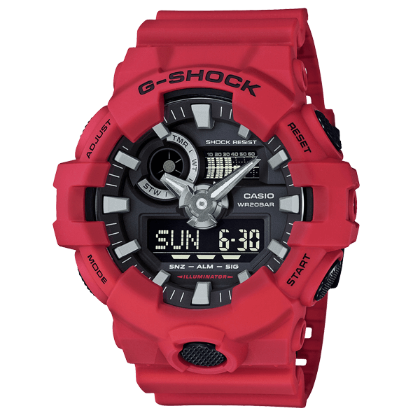 Relógio Casio Masculino G-Shock Anadigi GA-700-4ADR