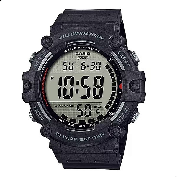 Relógio de Pulso Casio Masculino Standard AE-1500WH-1AVDF Prova D'Água