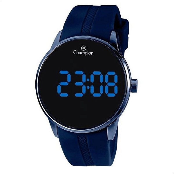 Relógio Masculino Champion Digital Azul Led CH40188A