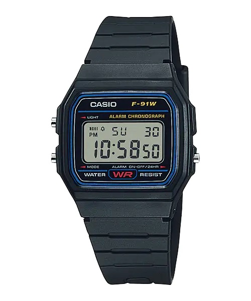 Relógio de Pulso Casio Masculino Digital F-91W-1DG