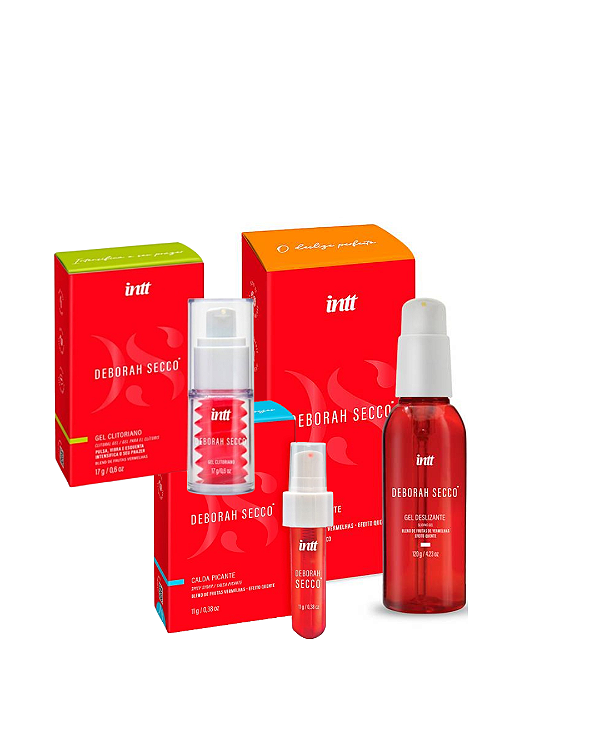 Kit Pleasure3 Deborah Secco - Conjunto de Gel Deslizante e Estimulantes