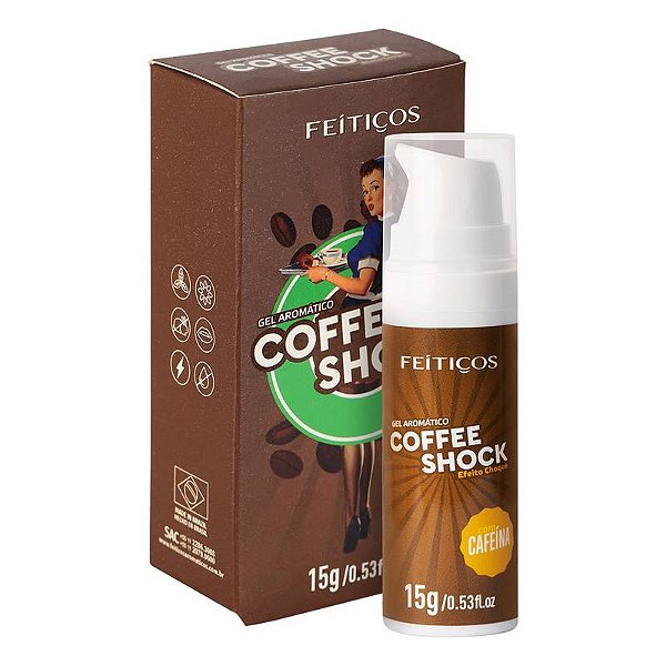 Gel Vibrador Coffee Shock - Cafeina 15g