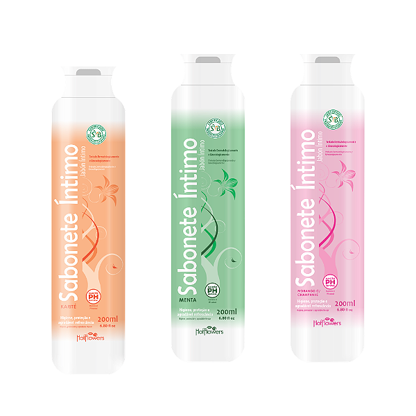 Sabonete Íntimo Sensorial Hot Flowers 200ml