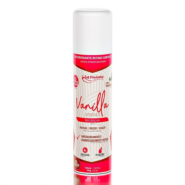 Desodorante Íntimo Aerosol Vanilla Baunilha 166ml | La Pimienta