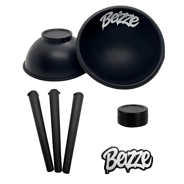 Kit Tabacaria Headshop 3 Itens Cuia de Silicone Tubete Mocó Slick 3ml