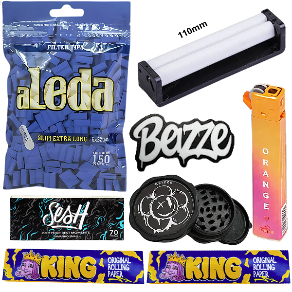 Kit Completo Bolador Sedas Filtro Isqueiro Dichavador