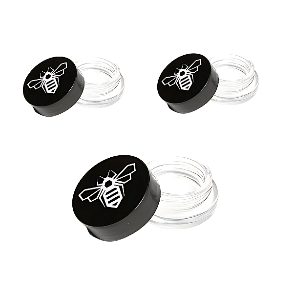 Kit 3 Potes de Vidro Cultura Dab Para Armazenamento 7ml