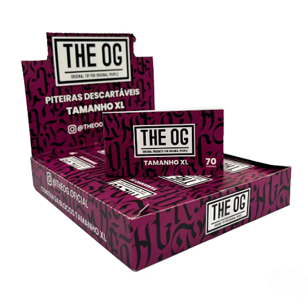 Piteira de Papel The OG XL Caixa com 24 Blocos | 70 Piteiras por Livreto