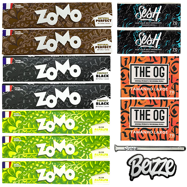 Kit Seda Piteira de Papel e Piteira de Vidro