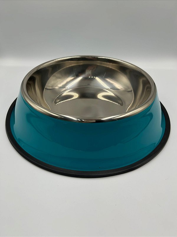 Comedouro/Bebedouro para Pet Cão ou Gato | Azul | 30cm