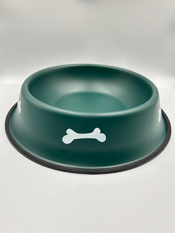Comedouro/Bebedouro para Pet Cão ou Gato | Verde | 34cm