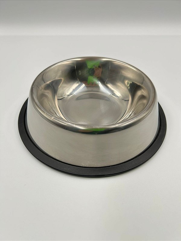 Comedouro/Bebedouro para Pet Cão ou Gato | Aço Inox | 22cm