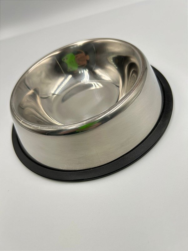 Comedouro/Bebedouro para Pet Cão ou Gato | Aço Inox | 30cm