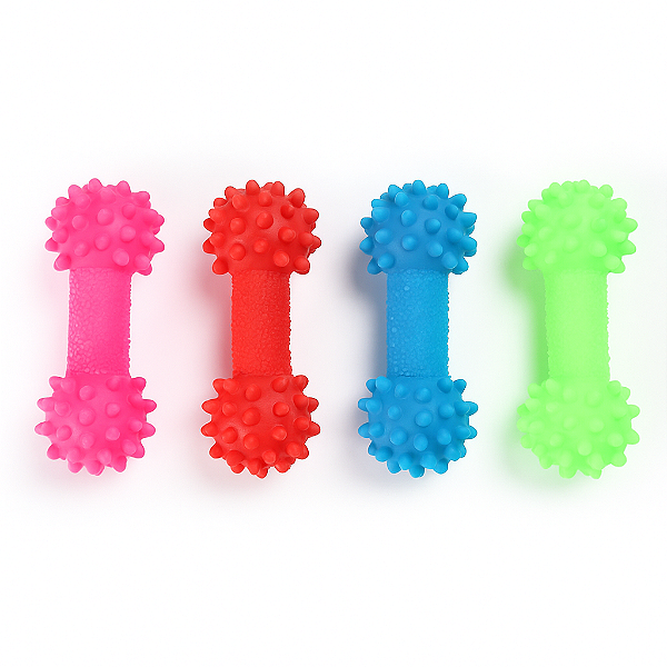 Brinquedo para Pet Cão | Silicone | Mordedor Halter | Vermelho