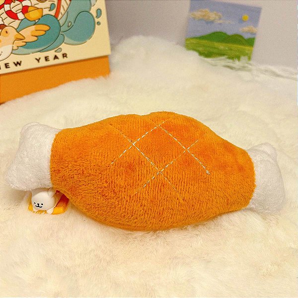 Brinquedo Para Pet Cão | Poliéster | Pelúcia Coxa de Frango