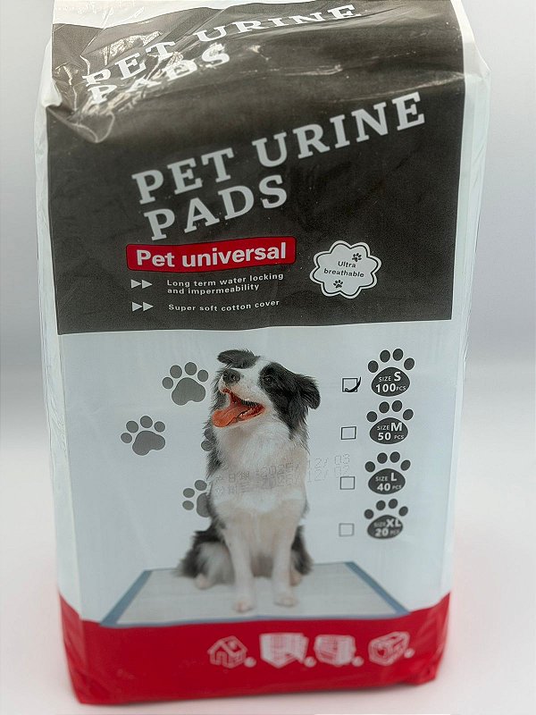 Pacote Tapete Higiênico Pet P Com 100 Unidades