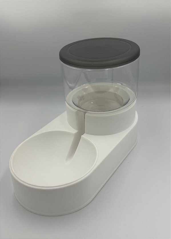 Bebedouro Cinza Pet Automático por Gravidade 1L