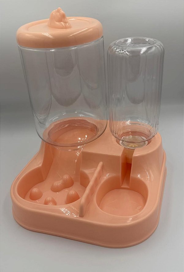 Comedouro 1500ml + Bebedouro 750ml Pet Duplo Automático