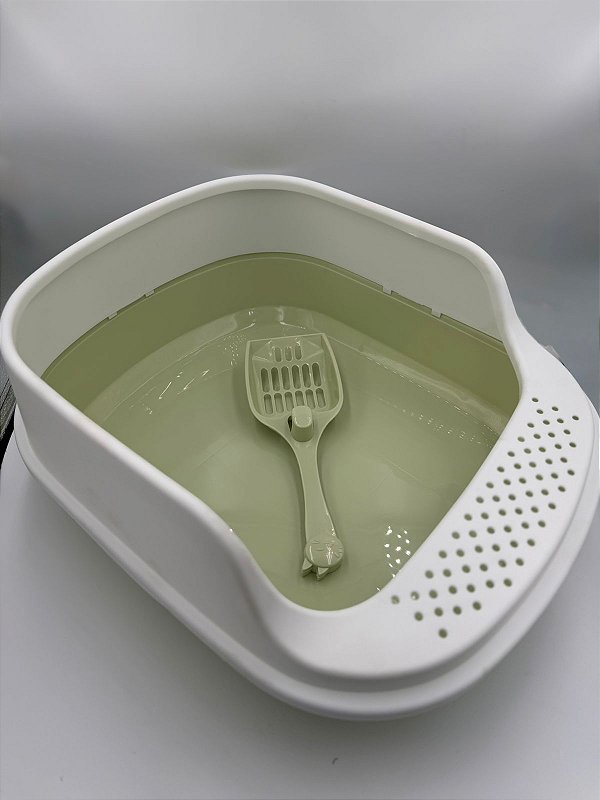 Caixa De Areia Para Gato Aberta M Com Pá