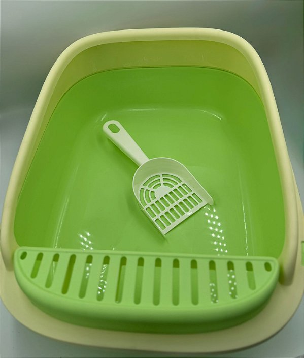 Caixa De Areia Para Gato Aberta G Com Pá