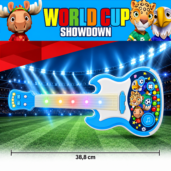 Guitarra Musical de Brinquedo Infantil com Luz e Som