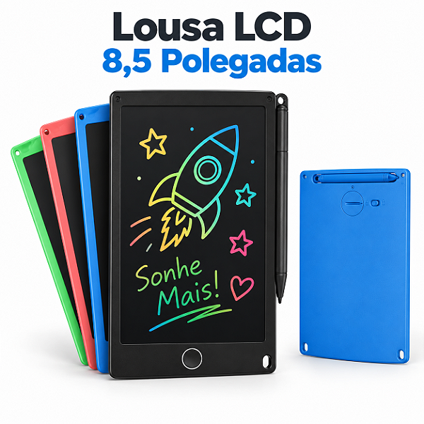 Brinquedo Lousa Mágica LCD Eletrônica com Caneta