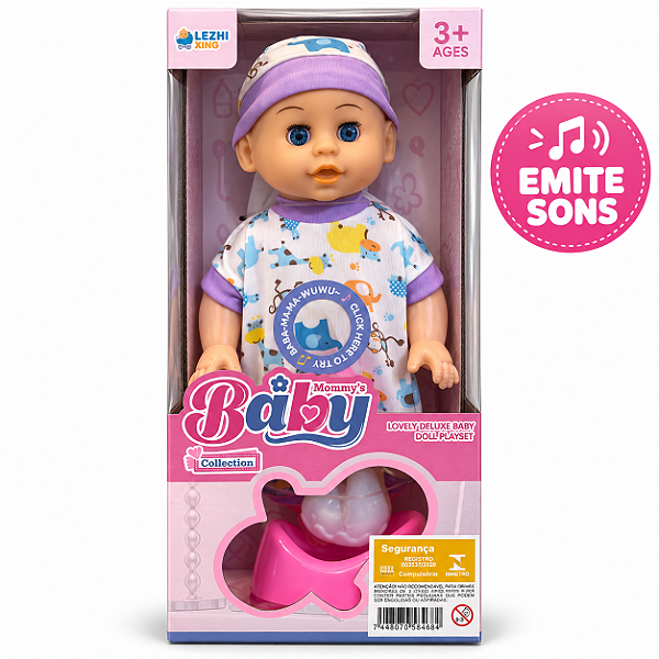 Boneca Infantil com Acessório e Sons- Modelos Sortidos