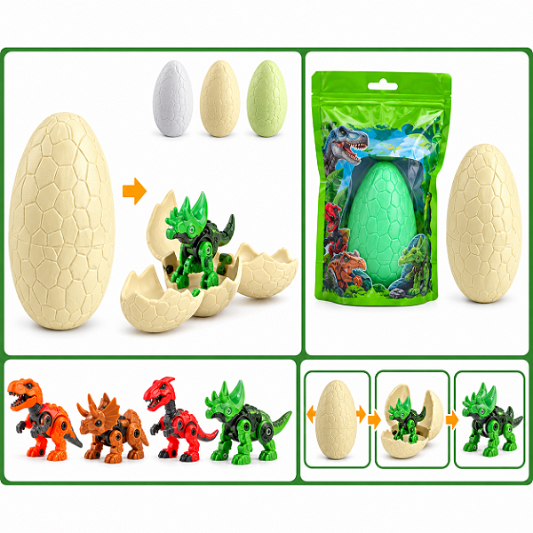 Brinquedo Ovo Surpresa Transformável em Dinossauro