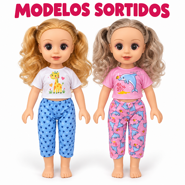 Boneca Sweet Baby 33 cm Com Som Cabelo Longo Sortida 1 Unidade