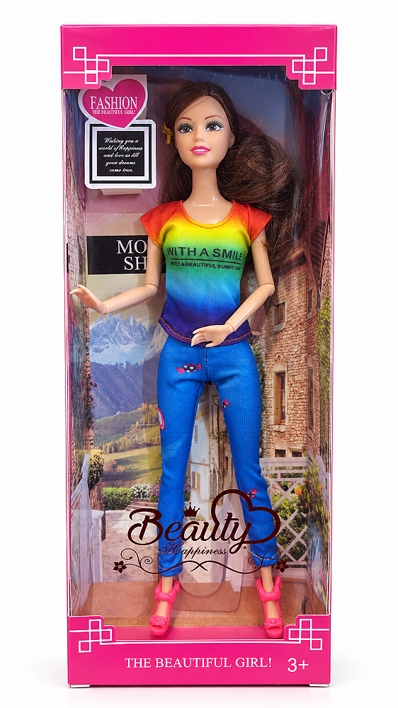Boneca Fashion Girl Morena - Modelos Sortidos