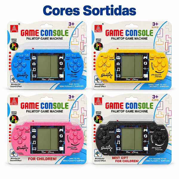 Jogo Eletrônico Brick Game Portátil Cores Sortidas