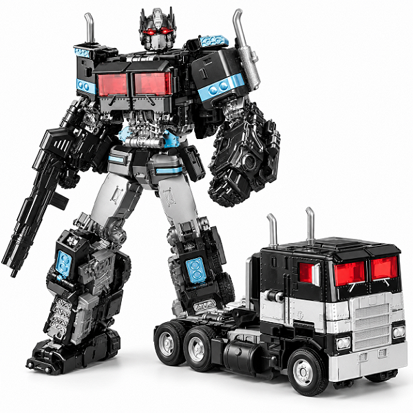 Brinquedo Robô Transformável em Caminhão 18cm 13 Acessórios