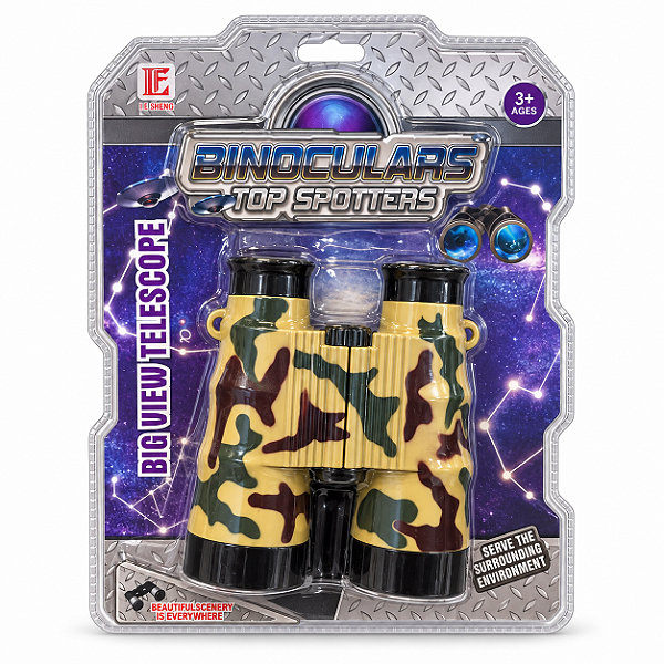 Brinquedo Binóculo Infantil Camuflado Cores Sortidas