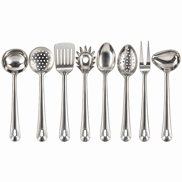Talheres de Servir Inox 30cm Kit 8 Peças ou Avulso
