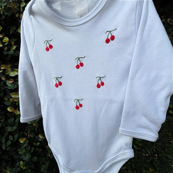 Body Infantil Cerejas