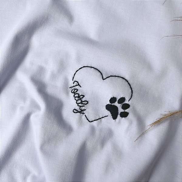 Camiseta Personalizada Coração Pet