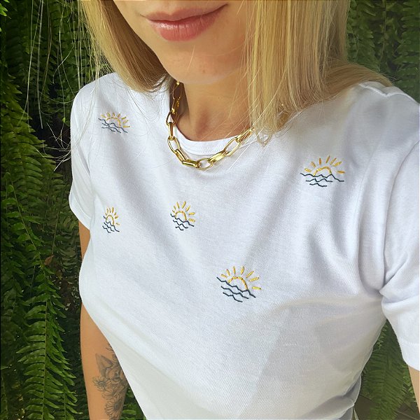 Camiseta Por do Sol - Pronta entrega