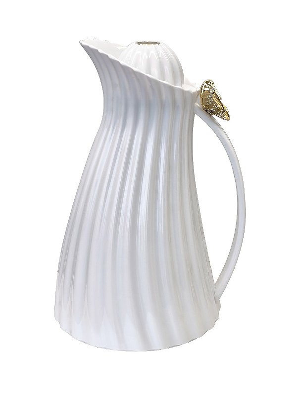 Garrafa térmica borboleta branca