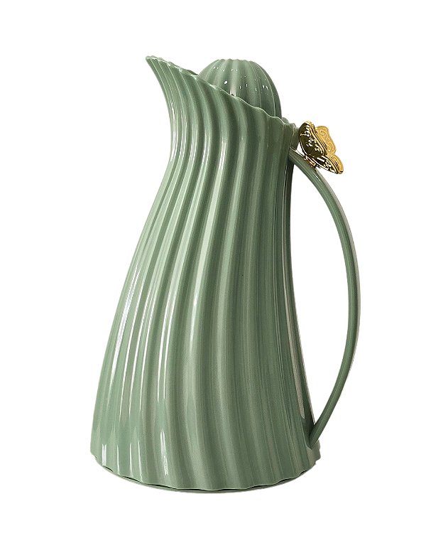 Garrafa térmica borboleta verde menta