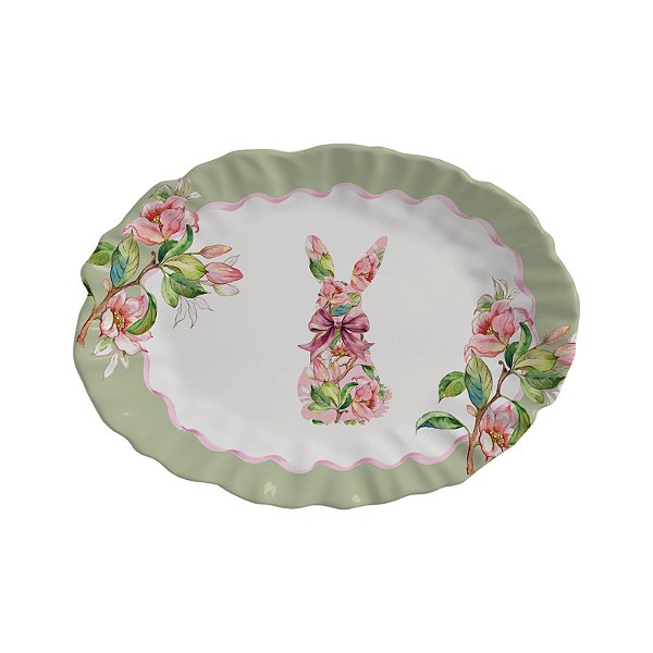 Travessa Pequena Floral Bunny
