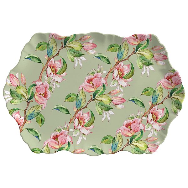 Travessa Média Floral Bunny Estampada