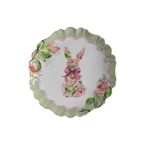 Prato de Sobremesa Floral Bunny – 2 Unidades