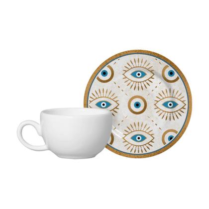 Xícara de café olho grego - 6 unidades