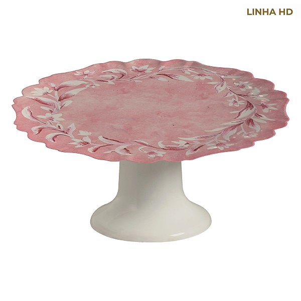 Porta Torta Soft Bloom Rosa