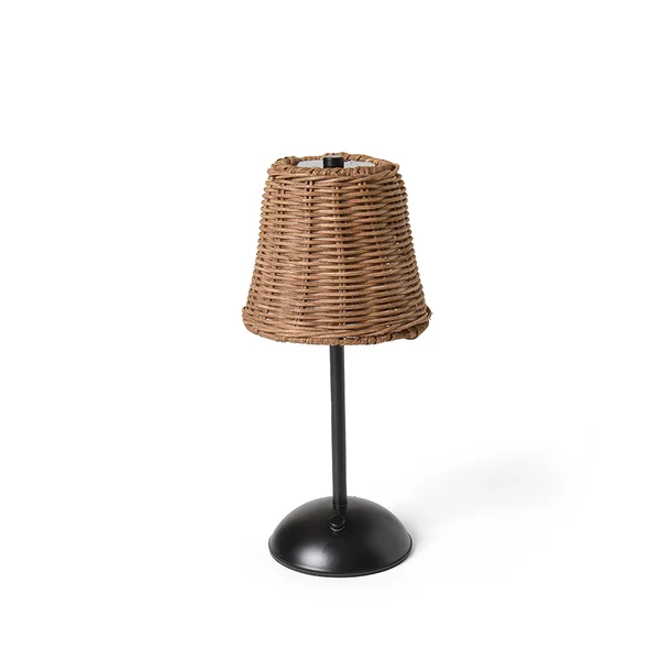 Luminária de Mesa Copa e Cia Tátil Ártico Rattan Trance Preto