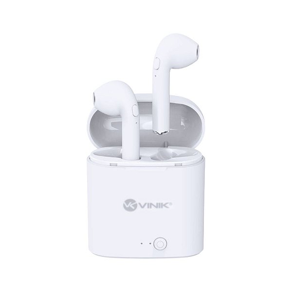 Fone De Ouvido Bluetooth Easy W1 Tws Branco - Vinik