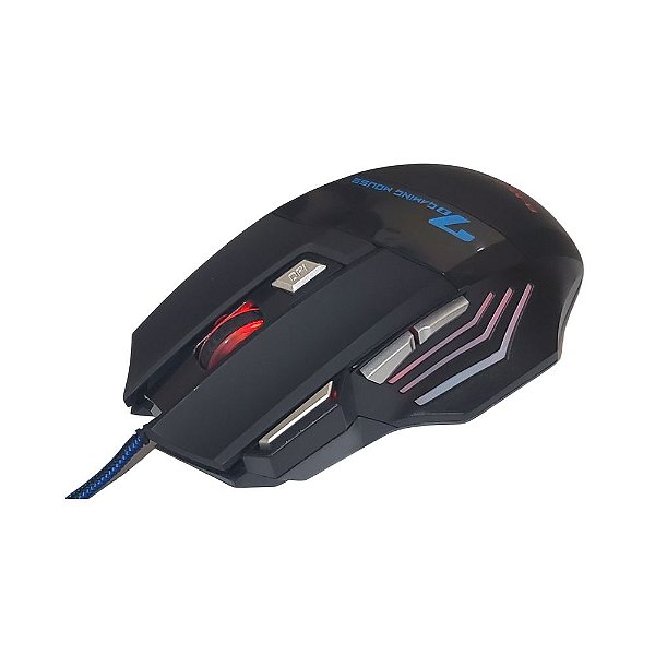 Mouse Gamer X7 2400 DPI USB RGB 7 Botões - BMAX