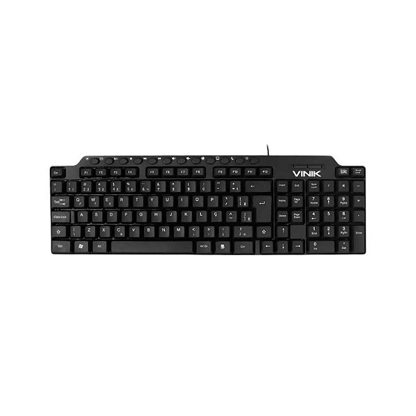 Teclado Dynamic USB Vinik Multimídia 12 Teclas ABNT2 DT116